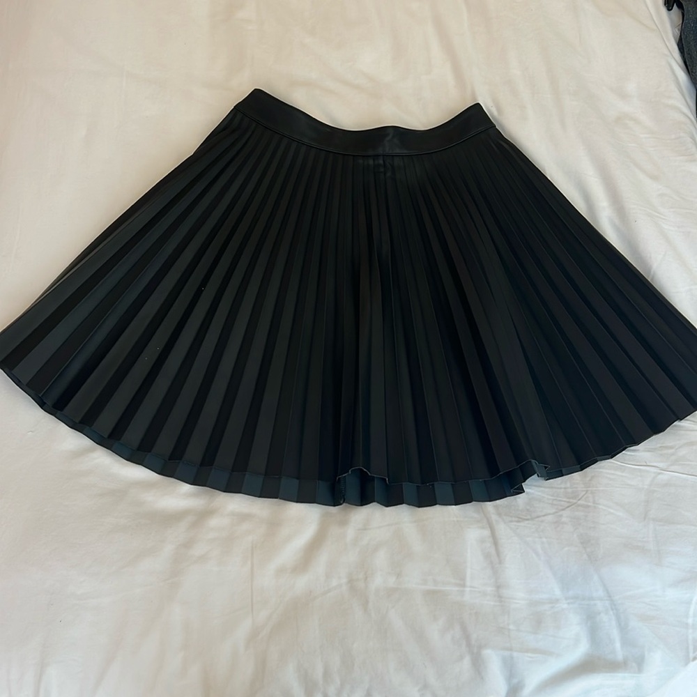 Express faux leather skirt